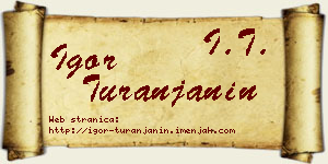 Igor Turanjanin vizit kartica